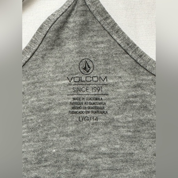 Women’s Volcom Strappy T-Back Tank - Gray Size L - Picture 3 of 5